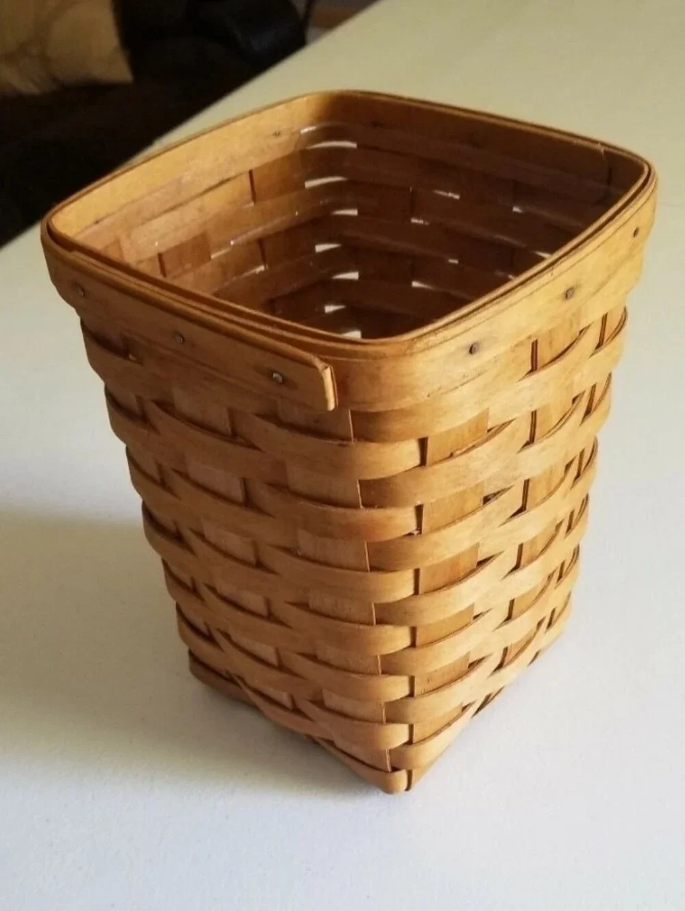 Longaberger Basket With Plastic Protector 6.5